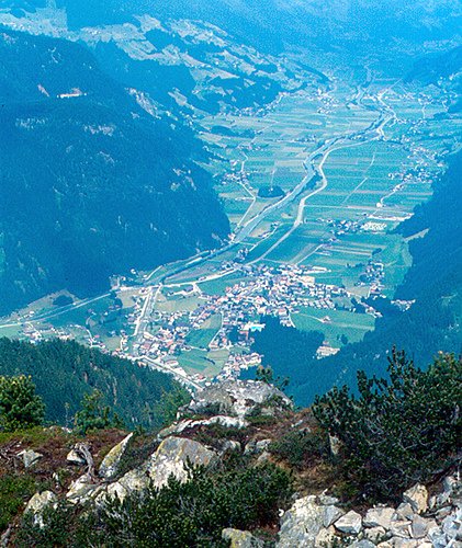 A view of the spectacular Ziller Valley, Austria