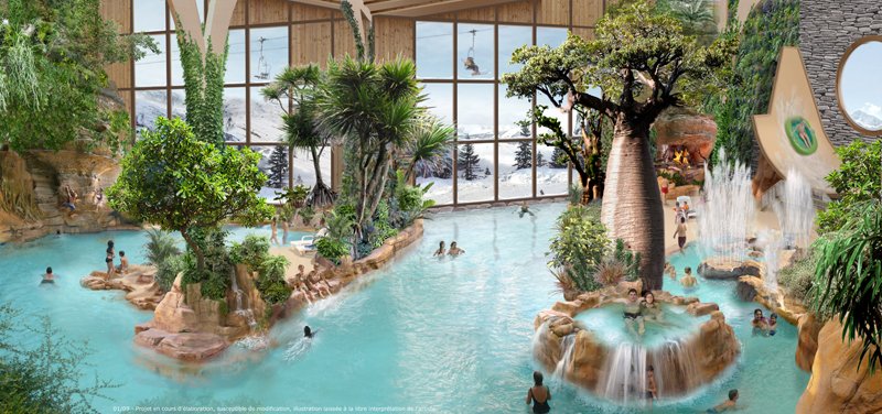If you want to spend some time in the warm then check out the Aquariaz tropical water park in Avoriaz, France. 