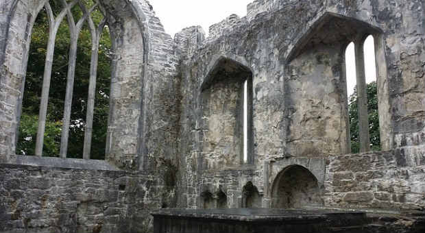 Muckross Abbey in Killarney, Ireland