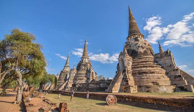 Wat Phra Si Sanphet temple in Thailand